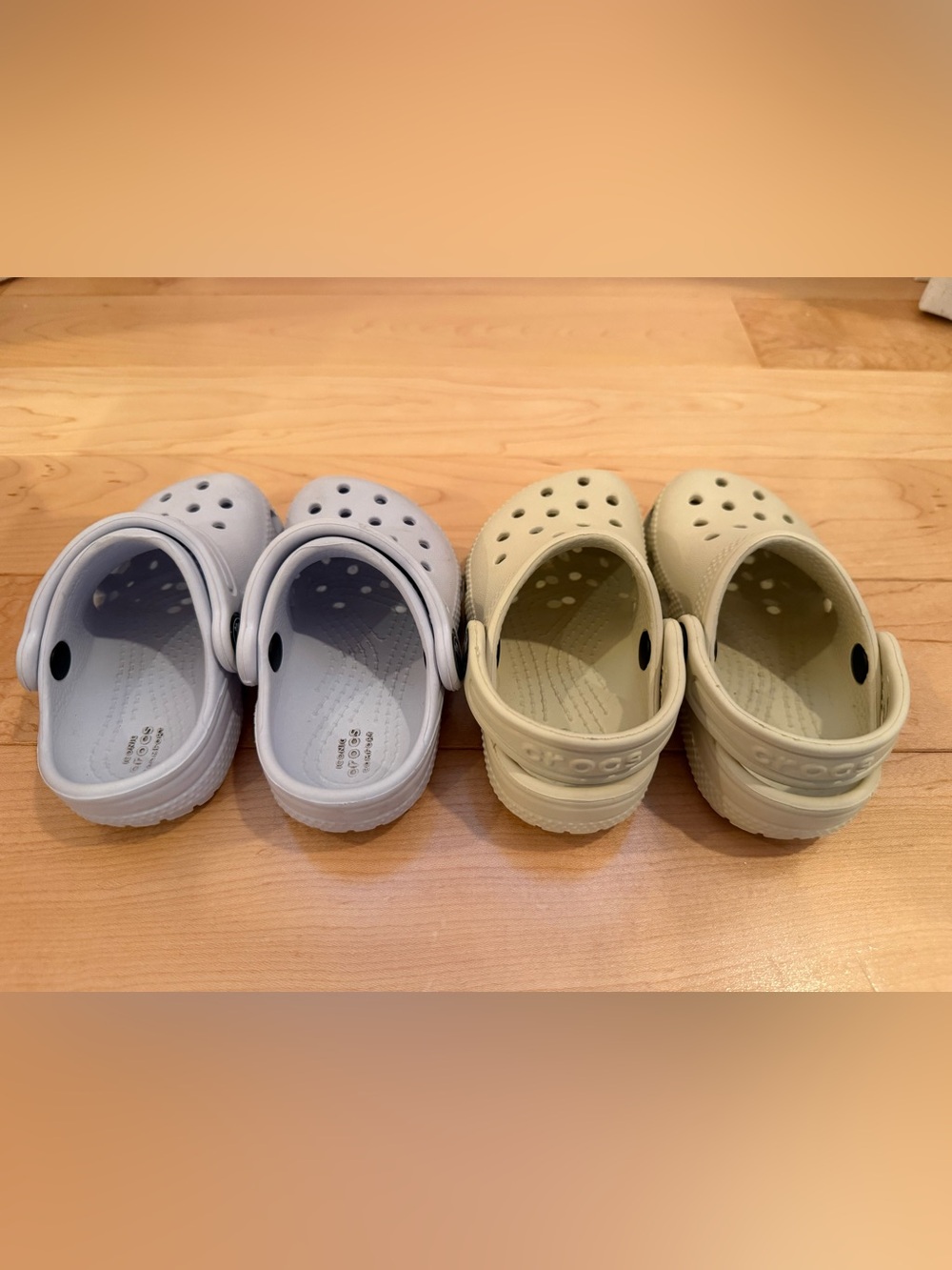 CROCS toddler nude & blue